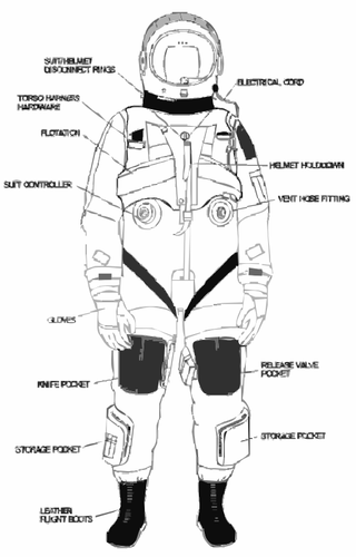 Dessin de vectoriel costume de vol de la NASA